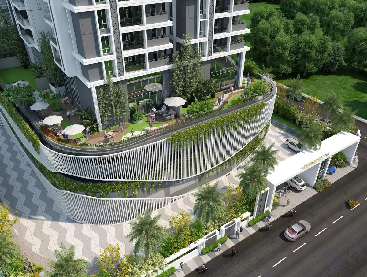 Podium club and café terrace